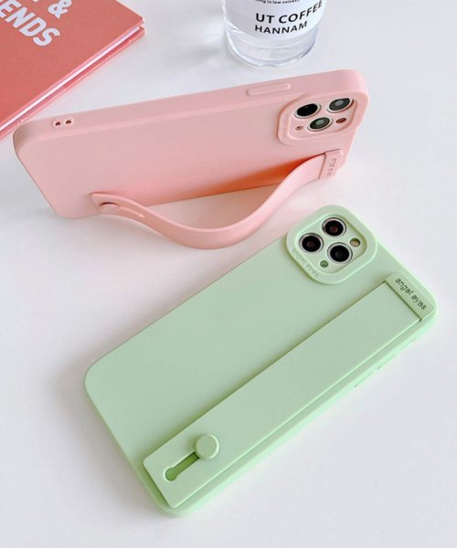 shopnikoniko(ショップにこにこ)/ベルト付き パステル スマホケース ma 【即納】 スタンド アイフォン スマホ カバー ケース iPhoneケース iPhone12 iPhone13 TPU/img05