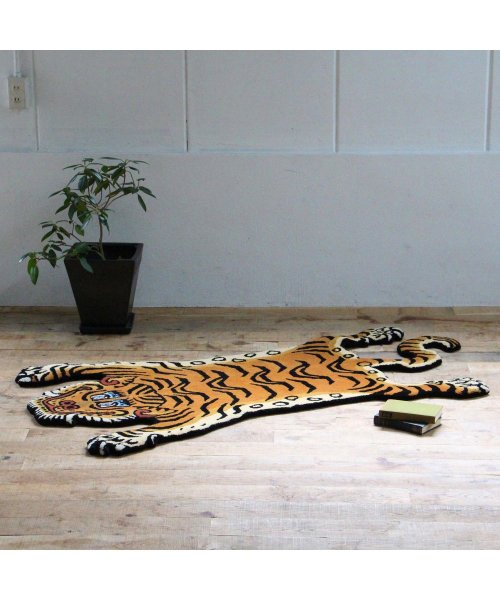 DETAIL(ディテール)/DETAIL ディテール ラグ ラグマット カーペット 絨毯 トラ 厚手 220×130cm チべタン タイガーラグ TIBETAN TIGER RUG XL /img04