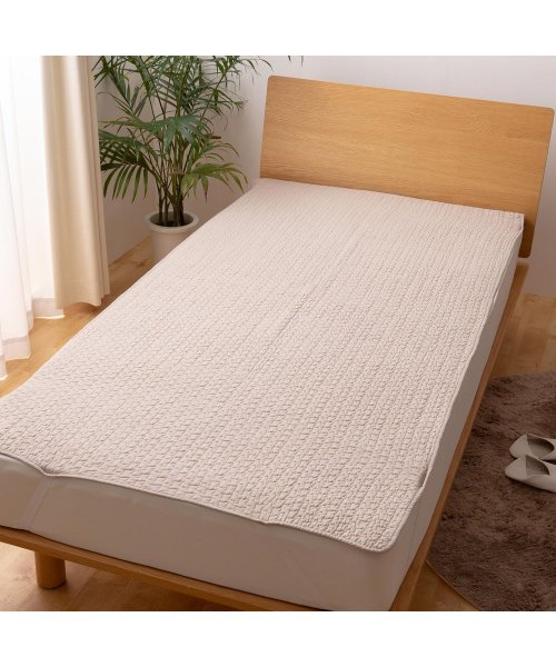 mofua(モフア)/mofua モフア 敷きパッド ベッドパッド ベッドシーツ ダブル 140×200cm 綿100% 丸洗い CLOUD柄 BED PAD 3624/img20