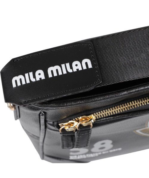 mila milan(ミラ　ミラン)/mila milan ミラ・ミラン バッグ ショルダーバッグ バビラ メンズ レディース 斜めがけ 撥水 BABYLA SHOULDER BAG ブラック ホワ/img11