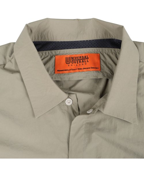 UNIVERSAL OVERALL(ユニバーサルオーバーオール)/ユニバーサルオーバーオール UNIVERSAL OVERALL シャツ 半袖 パッカブルシャツ メンズ PACKABLE SHIRT ブラック グレー ベージュ/img09