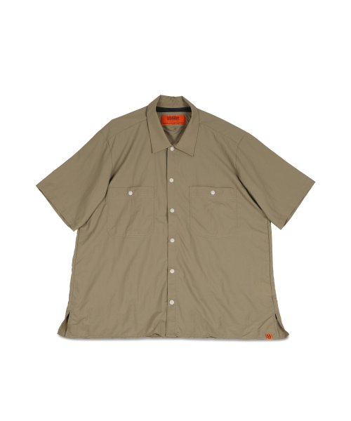 UNIVERSAL OVERALL(ユニバーサルオーバーオール)/ユニバーサルオーバーオール UNIVERSAL OVERALL シャツ 半袖 パッカブルシャツ メンズ PACKABLE SHIRT ブラック グレー ベージュ/img10