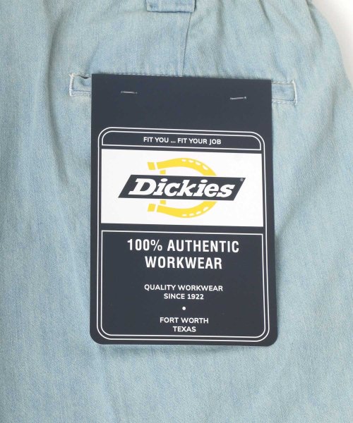 LAZAR(ラザル)/【Lazar】Dickies/ディッキーズ T/Cツイル デニム ワイド ハーフパンツ/ショートパンツ/ショーツ/img05