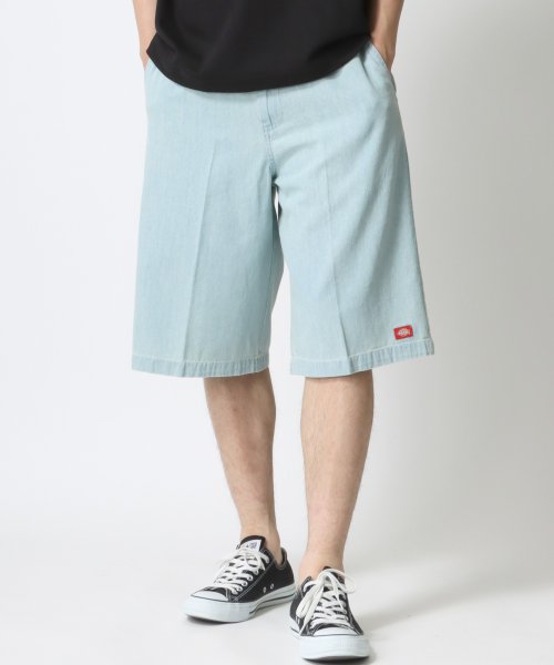 LAZAR(ラザル)/【Lazar】Dickies/ディッキーズ T/Cツイル デニム ワイド ハーフパンツ/ショートパンツ/ショーツ/img32