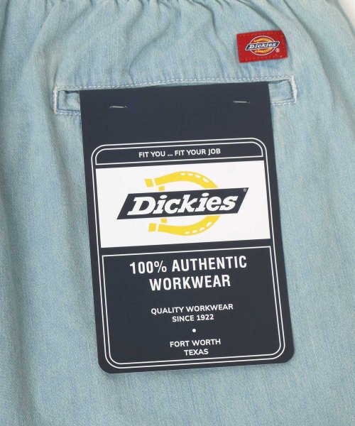 LAZAR(ラザル)/【Lazar】Dickies/ディッキーズ ライトツイル デニム ワイド イージーハーフパンツ/ショートパンツ/ショーツ メンズ ハーフパンツ 短パン/img01