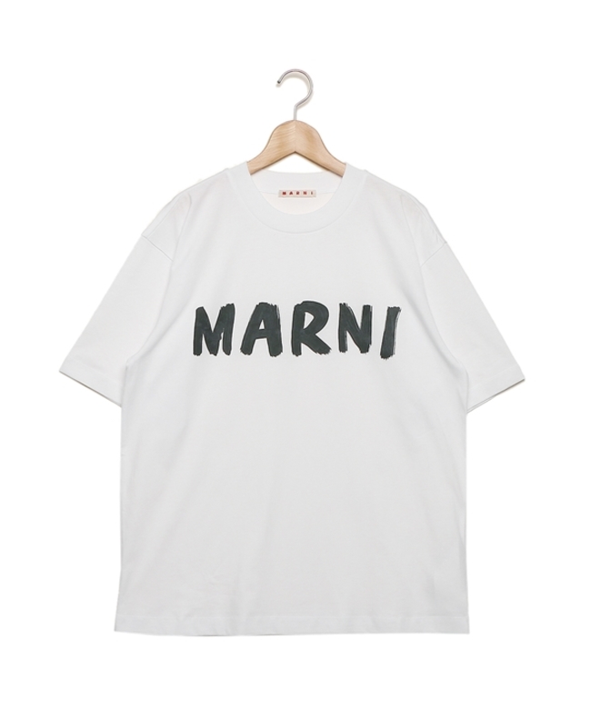 マルニ Tシャツ 半袖Tシャツ トップス ホワイト レディース MARNI THJET49EPH USCS11 LOW01