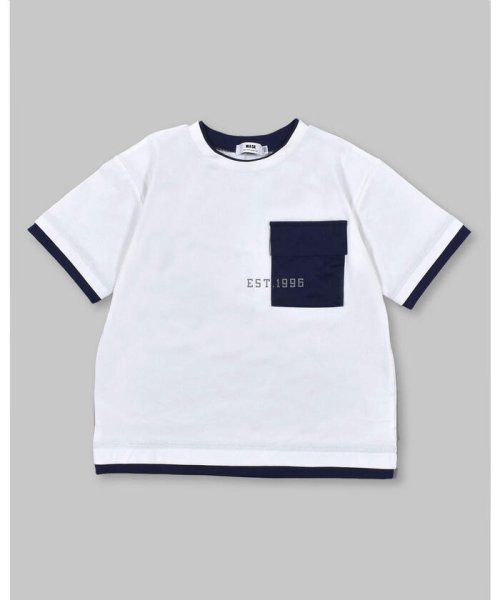 WASK(ワスク)/【 接触冷感 】 胸 ポケット 付き レイヤード風 Tシャツ (100~160c/img08