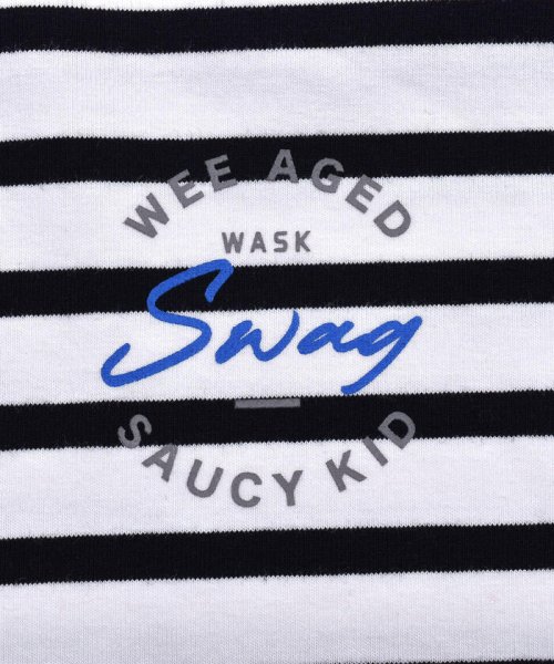 WASK(ワスク)/SWAG プリント ボーダー 天竺 Tシャツ (100~160cm)/img15