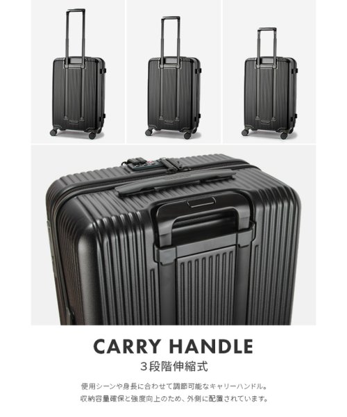 【2年保証】イノベーター スーツケース 62L Mサイズ 中型 軽量 静音 フロントオープン ストッパー付き フラジャイル innovator INV－60 /　　　　　 ｜約