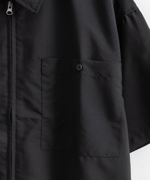 Rocky Monroe(ロッキーモンロー)/セットアップ メンズ 上下 半袖 シャツジャケット ワイドパンツ アンクル オープンカラー ジップ 2点セット ビッグシルエット オーバーサイズ ワンマイルウェ/img61