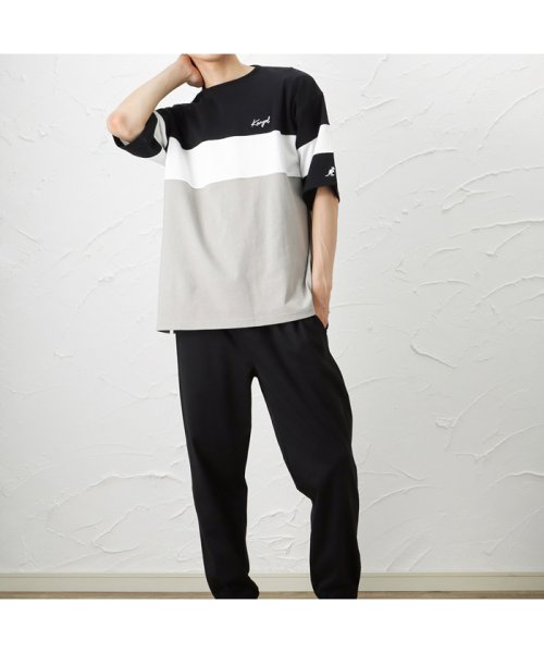 MAC HOUSE(men)(マックハウス（メンズ）)/KANGOL カンゴール 切り替えTシャツ KPMC－10262－EC/img03