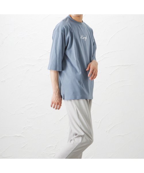 MAC HOUSE(men)(マックハウス（メンズ）)/KANGOL カンゴール 筆記体ロゴ5分袖Tシャツ KPMC－10261－EC/img04