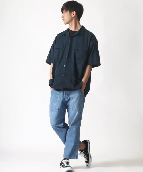 LAZAR(ラザル)/【Lazar】Lee/リー DUNGAREES BAKER EASY CROP PANTS/ベーカーイージークロップドパンツ/ルーズテーパードパンツ/img38