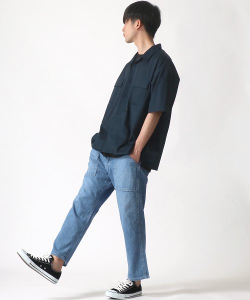 LAZAR(ラザル)/【Lazar】Lee/リー DUNGAREES BAKER EASY CROP PANTS/ベーカーイージークロップドパンツ/ルーズテーパードパンツ/img39