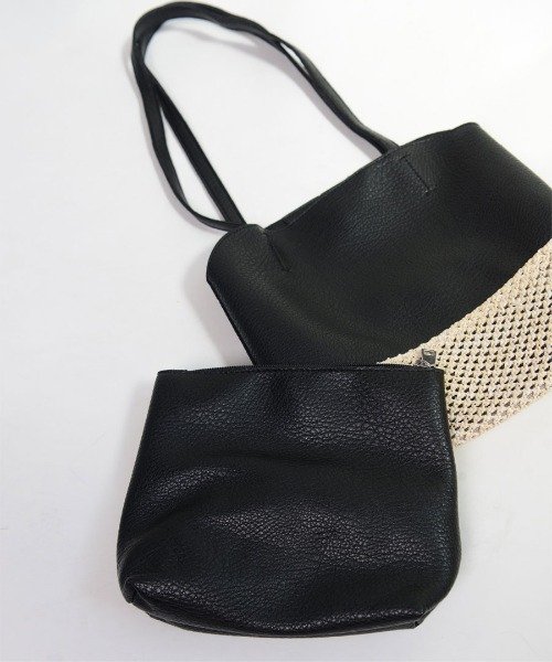 セール ポーチ付きショルダーバッグ 即納 ショルダー バッグ ポーチ 便利 デイリー 大容量 トレンド 韓国ファッション レディース ショップにこにこ Shopnikoniko Magaseek