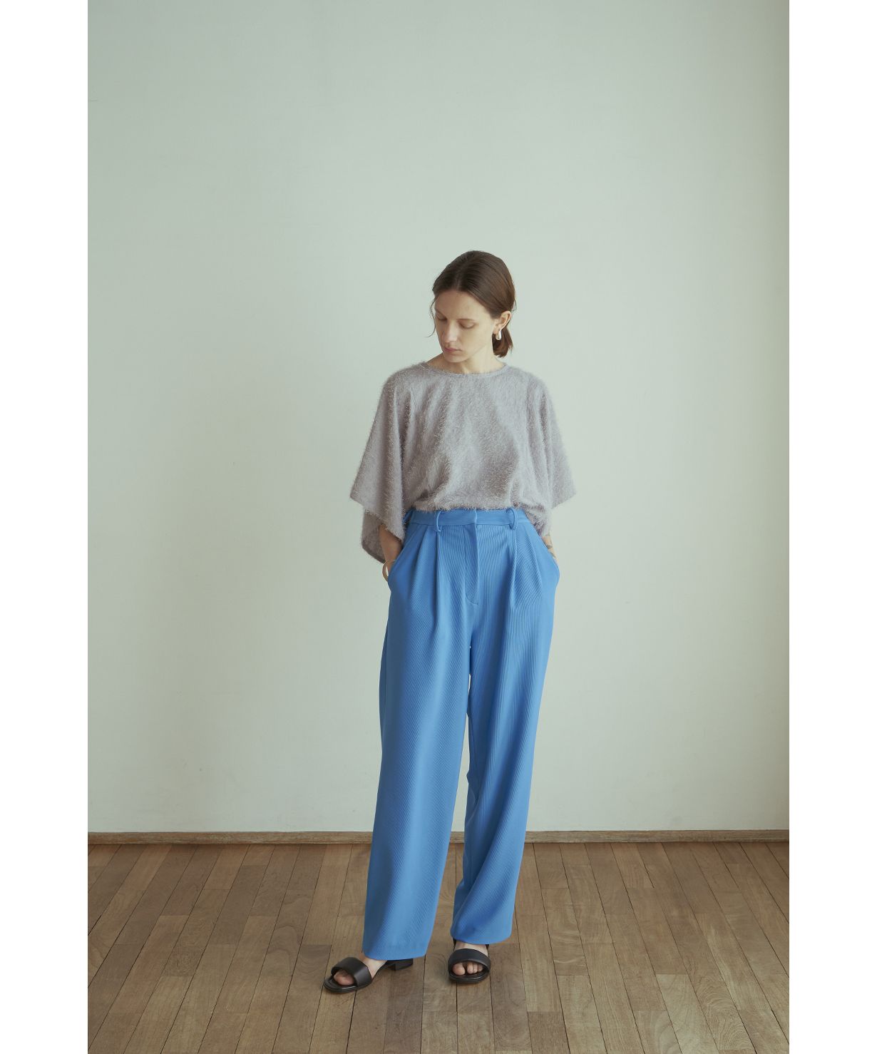 RIB STRIPE TUCK PANTS(504763752) | クラネ(CLANE) - MAGASEEK