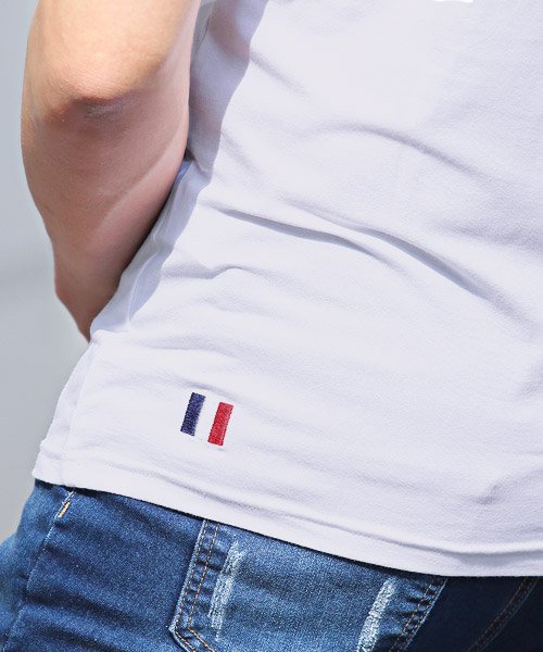 LUXSTYLE(ラグスタイル)/トリコロールポロシャツ/ポロシャツ メンズ 半袖 トリコロール ロゴ ジャカード POLO/img10