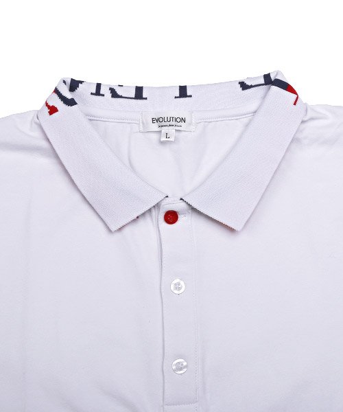 LUXSTYLE(ラグスタイル)/トリコロールポロシャツ/ポロシャツ メンズ 半袖 トリコロール ロゴ ジャカード POLO/img12