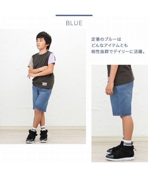 MAC HOUSE(kid's)(マックハウス（キッズ）)/NAVY ネイビー デニムハーフパンツ NV－B670－3740/img10