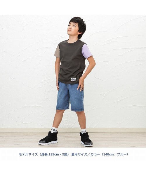 MAC HOUSE(kid's)(マックハウス（キッズ）)/NAVY ネイビー デニムハーフパンツ NV－B670－3740/img11