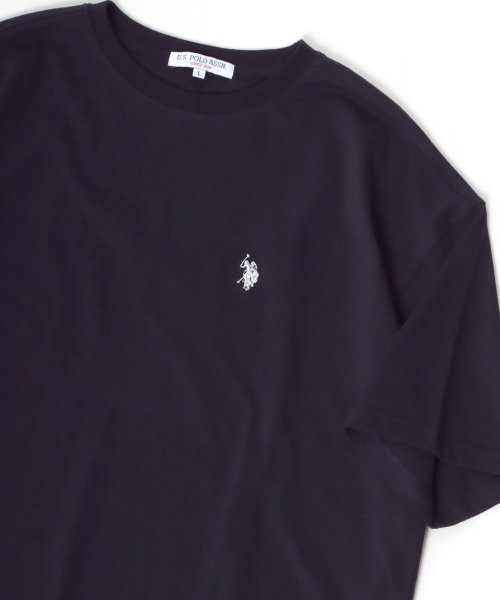 LAZAR(ラザル)/【Lazar】U.S. POLO ASSN./ユーエスポロアッスン ビッグシルエット ワンポイント ロゴ 刺繍 半袖 Tシャツ メンズ レディース/img04
