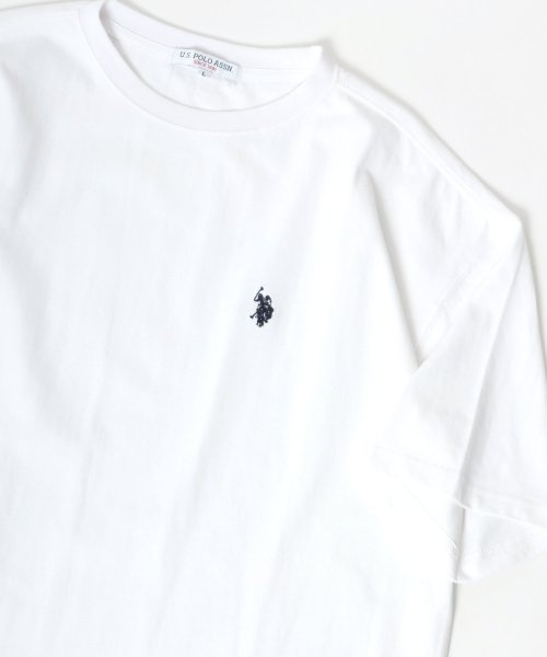 LAZAR(ラザル)/【Lazar】U.S. POLO ASSN./ユーエスポロアッスン ビッグシルエット ワンポイント ロゴ 刺繍 半袖 Tシャツ メンズ レディース/img05