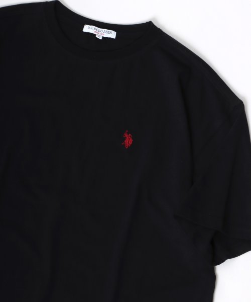 LAZAR(ラザル)/【Lazar】U.S. POLO ASSN./ユーエスポロアッスン ビッグシルエット ワンポイント ロゴ 刺繍 半袖 Tシャツ メンズ レディース/img18