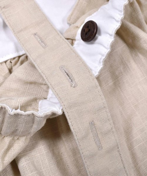 SLAP SLIP(スラップスリップ)/レインボー ひまわり 刺繍 綿麻 デニム ジャンパースカート (80~130cm/img11