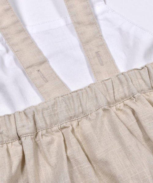 SLAP SLIP(スラップスリップ)/レインボー ひまわり 刺繍 綿麻 デニム ジャンパースカート (80~130cm/img12