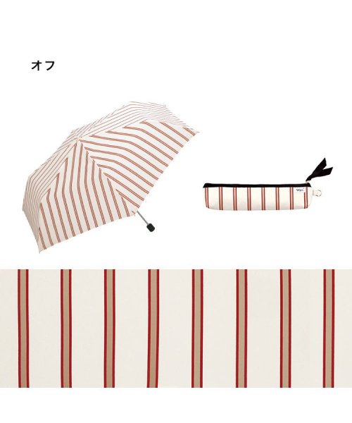 Wpc．(Wpc．)/【Wpc.公式】雨傘 レディストライプ ミニ 50cm 晴雨兼用 レディース 傘 折りたたみ 折り畳み 折りたたみ傘/img05