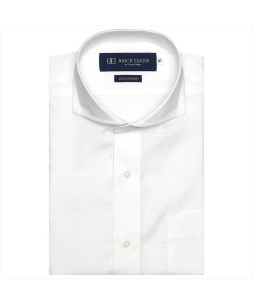 TOKYO SHIRTS(TOKYO SHIRTS)/形態安定 ホリゾンタルワイドカラー  綿100% 半袖ビジネスワイシャツ/img01