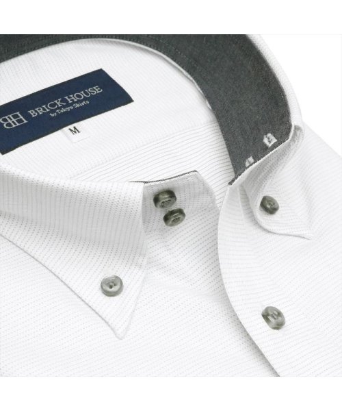 TOKYO SHIRTS(TOKYO SHIRTS)/形態安定 ドゥエボットーニBDカラー 半袖ビジネスワイシャツ/img02