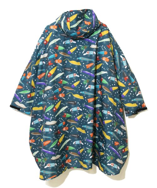 go slow caravan COLLABORATION(ゴースローキャラバンコラボレーション)/KiU × gsc 総柄 STANDARD RAIN PONCHO/img05