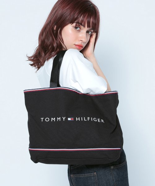 TOMMY HILFIGER(トミーヒルフィガー)/【オンライン限定】ショッパーキャンバストートバッグ/img01
