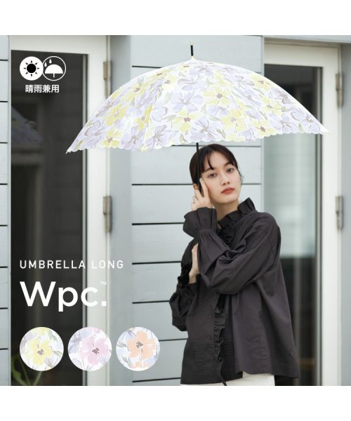 Wpc．(Wpc．)/【Wpc.公式】雨傘 フラワーウォール  58cm 継続はっ水 晴雨兼用 レディース 長傘/img01
