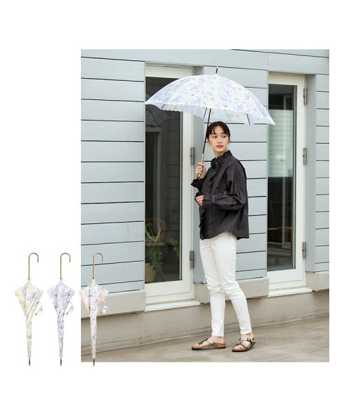Wpc．(Wpc．)/【Wpc.公式】雨傘 フラワーウォール  58cm 継続はっ水 晴雨兼用 レディース 長傘/img02
