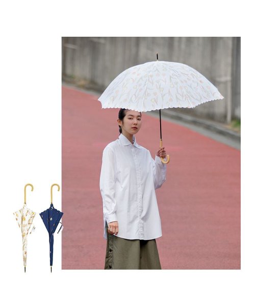 Wpc．(Wpc．)/【Wpc.公式】雨傘 ヴィンテージチューリップ  58cm 継続はっ水 晴雨兼用 レディース 長傘/img02
