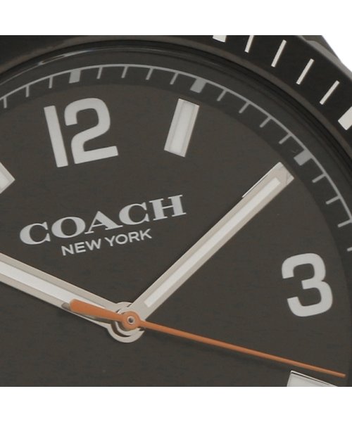 セール コーチ 時計 メンズ プレストン 44mm クォーツ ブラック Coach ステンレス コーチ Coach Magaseek