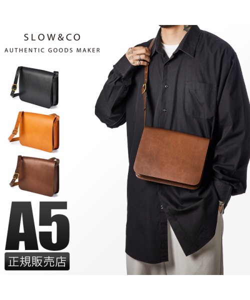 SLOW スロウ バッグ ショルダーバッグ メンズ レディース レザー 本革 