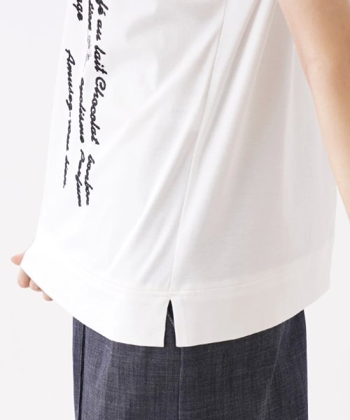 Leilian(レリアン)/ロゴ刺繍クルーネックTシャツ/img09