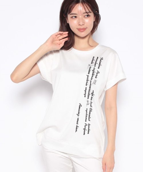 Leilian(レリアン)/ロゴ刺繍クルーネックTシャツ/img16