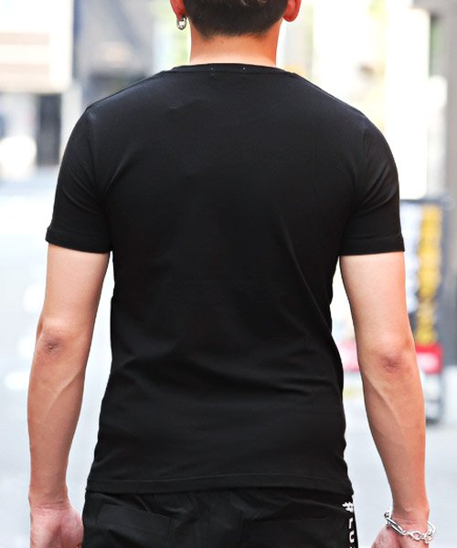LUXSTYLE(ラグスタイル)/立体ウレタンプリントTシャツ/Tシャツ メンズ 半袖 ロゴ プリント ウレタン レインボー 立体/img01