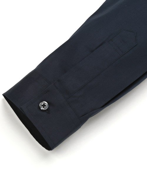 LUXSTYLE(ラグスタイル)/Garson Wave(ギャルソンウェーブ)日本製スキッパーバンドカラー七分袖シャツ/シャツ メンズ 日本製 ブロード スキッパー バンドカラー 七分袖/img19