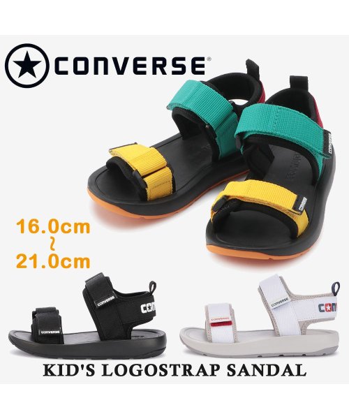 CONVERSE(CONVERSE)/converse コンバース   KIDS LOGOSTRAP SANDAL キッズ ロゴストラップ サンダル /img01