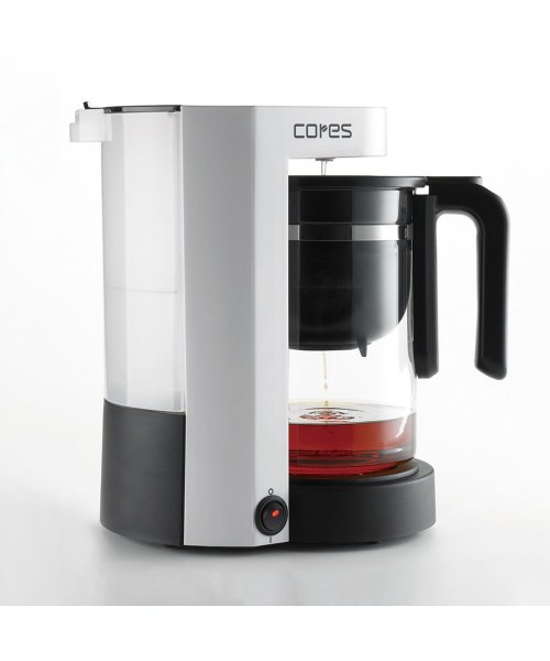 Cores(コレス)/【日本正規品】コレス コーヒーメーカー Cores 5カップコーヒーメーカー ゴールドフィルター ティーサーバー フィルター付き C302WH/img04