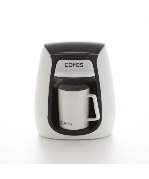 Cores(コレス)/【日本正規品】コレス コーヒーメーカー Cores 1カップコーヒーメーカー ゴールドフィルター フィルター付き コンパクト オートオフ機能 C312WH/img06