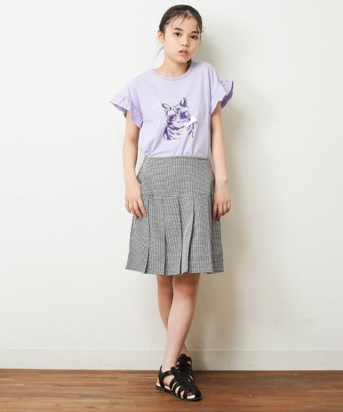 a.v.v(KID'S)(アー・ヴェ・ヴェキッズ)/[140－150]フリルスリーブアソートモチーフTシャツ/img26