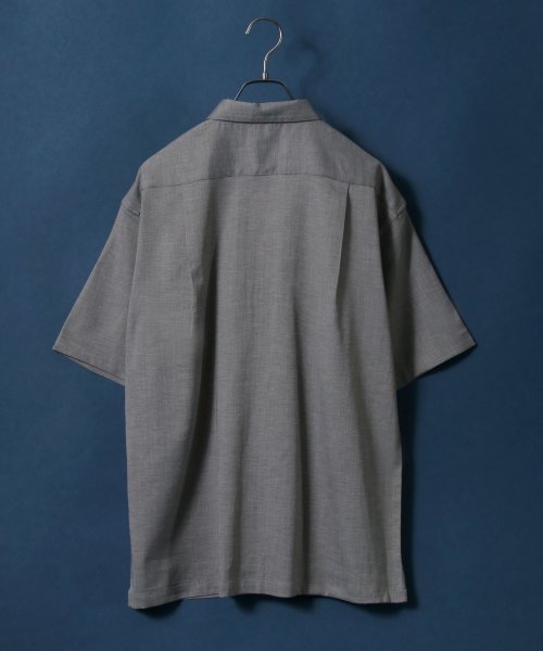ANPAS(ANPAS)/【ANPAS】Linen Like Shirt Jacket SET－UP/麻風シャツジャケット＆ワイドテーパードパンツ セットアップ メンズ/img13