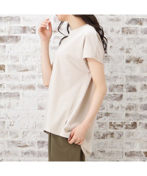 MAC HOUSE(women)(マックハウス（レディース）)/NAVY ネイビー ステインブロックフレンチスリーブTシャツ 133－1419/img03