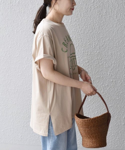 SHIPS WOMEN(シップス　ウィメン)/*オーガニックコットンカフェプリントTEE◇/img67